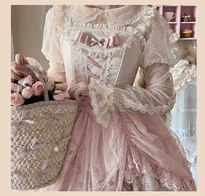 Sweet Date - Wedding Lolita Dress Bridal Elegant Retro JSK Daily Lolita Shirt