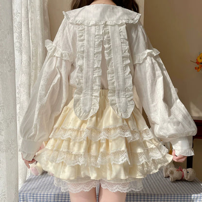Sugar Girl - Kawaii Lolita Skirt Lace Cake Short SK