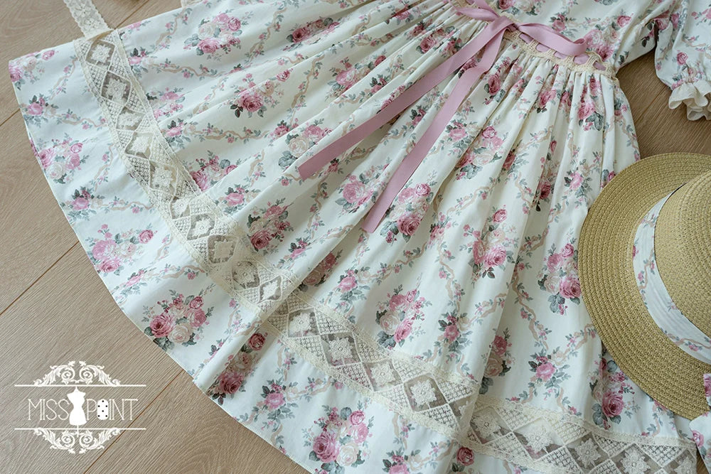 Miss Point - Customized Elegant Lolita OP Dress Cute Daily Girl Short Lolita Dress