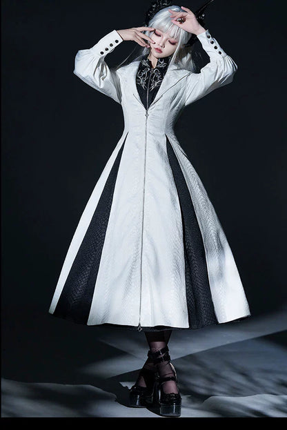 Morning mist and warbler - Dragon Scale - Gothic Lolita Jumper Dress Goth Coat