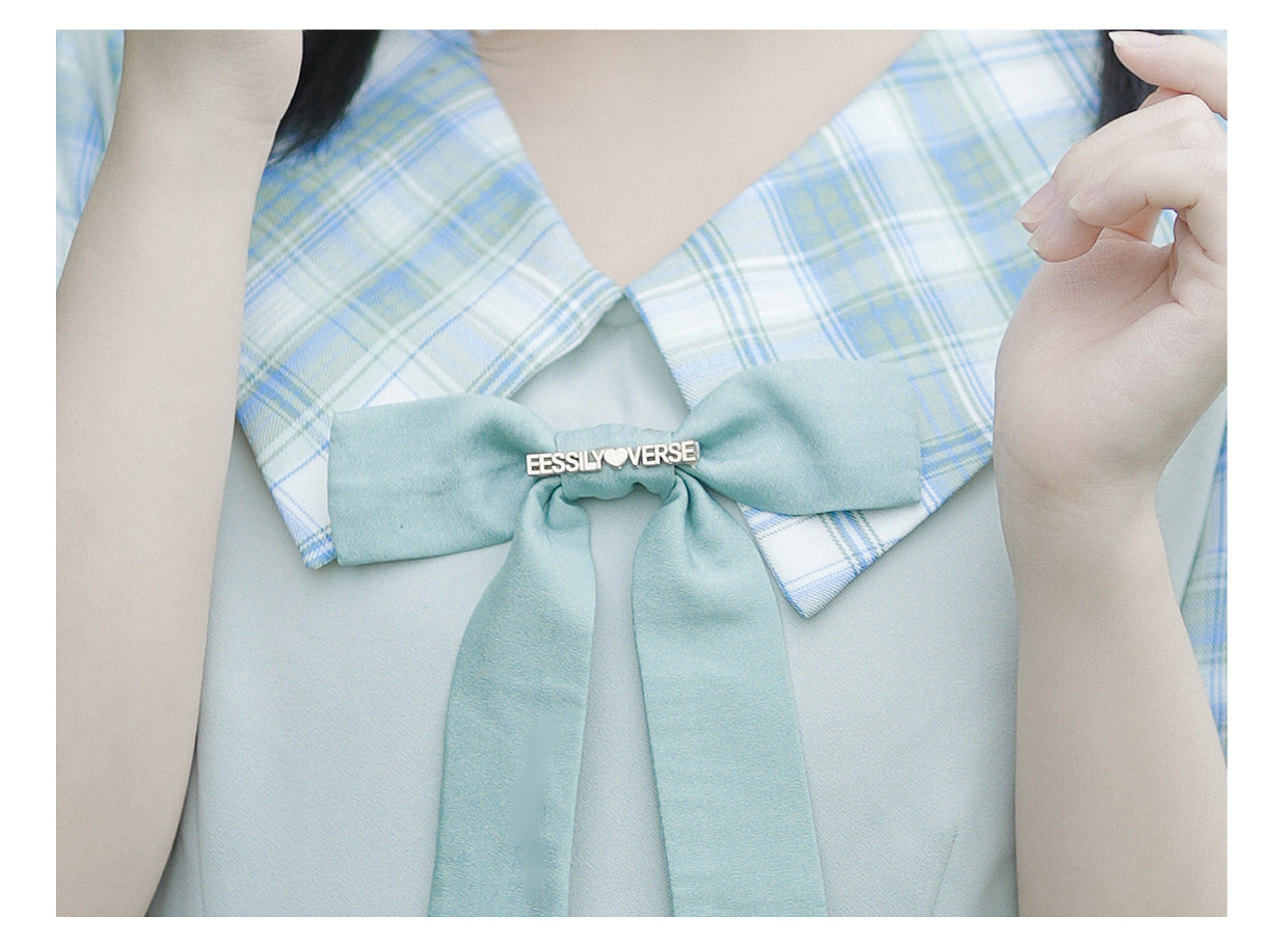 EESSILY - Macaron Waffle - Kawaii Lolita Short Sleeve Summer OP