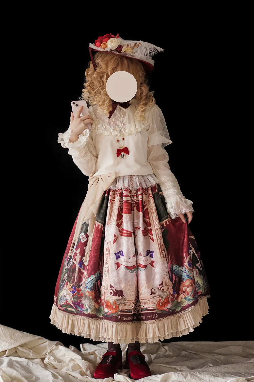 Miss Point - Kaleidoscope - Classical Lolita Shirt Dot Gauze Detachable Puff Sleeve Blouse Customized