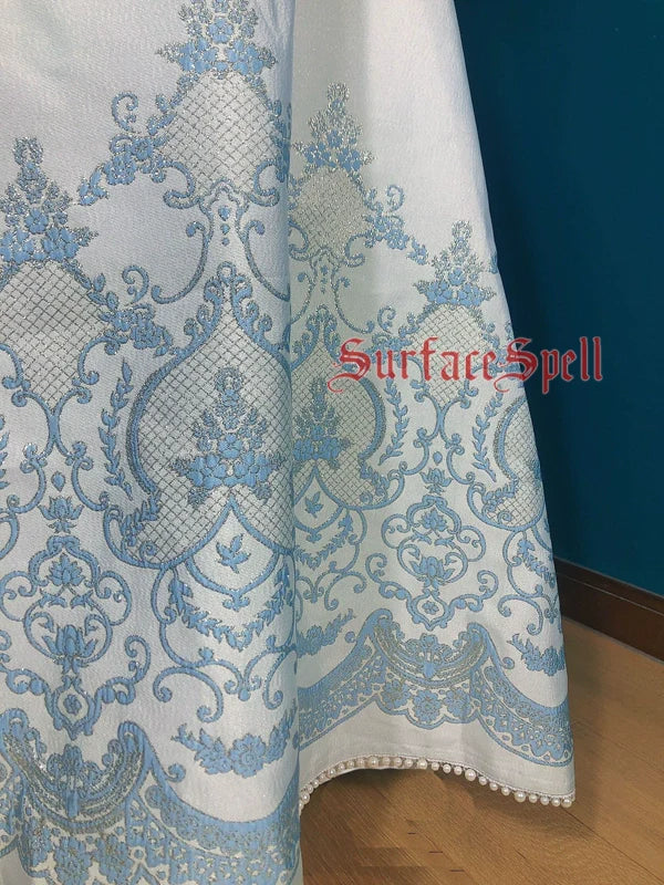 Surface Spell - Nocturne - Custom Gothic Lolita Dress Brocade Puff Sleeve Dress