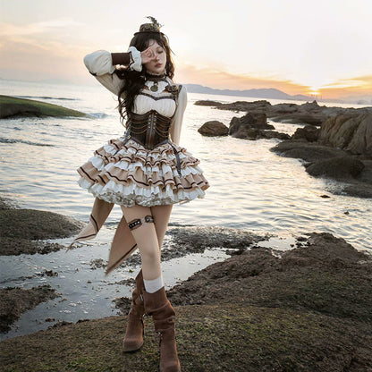 Sakurahime - Time Sand Rear - Punk Lolita OP Cute Daily Lolita Dress
