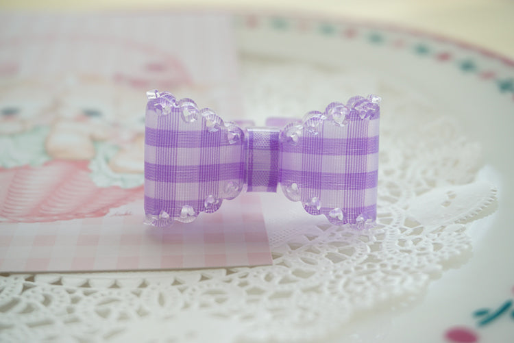 Cat Tea Party - Sweet Lolita Bow Ring and Necklace