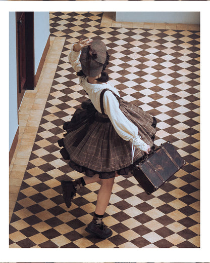 Honey Machine - Little Detective - Gothic Punk Lolita Salopette