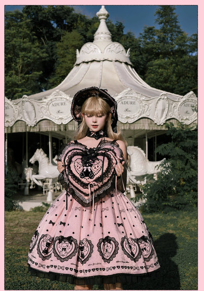 Alice Girl - Brown Sugar Bear - Printed Sweet Lolita Dress, Multiple Styles