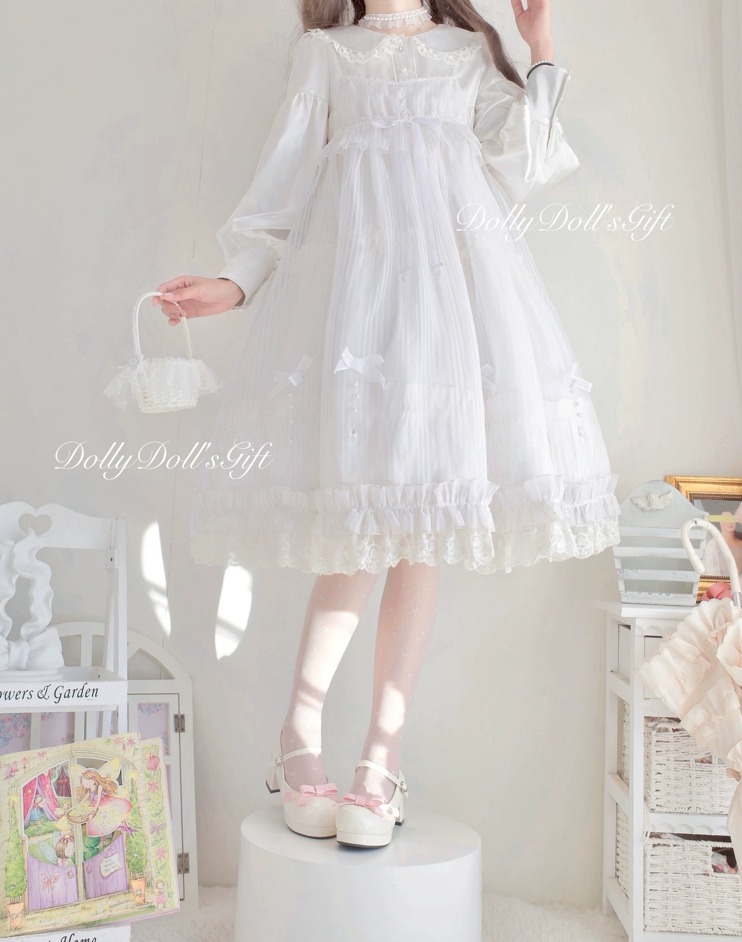 Dolly Doll - Lovers' Gift - Round Toe Middle Heel Mary Jane Lolita Shoes