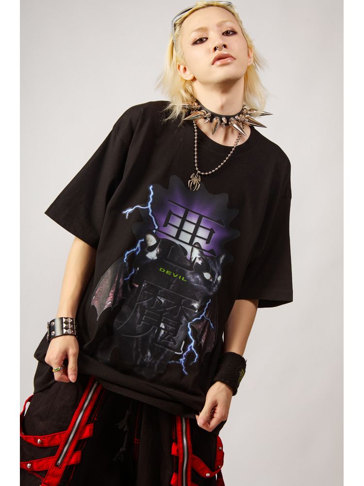 Angel and Devil loose T-shirt【s0000001845】