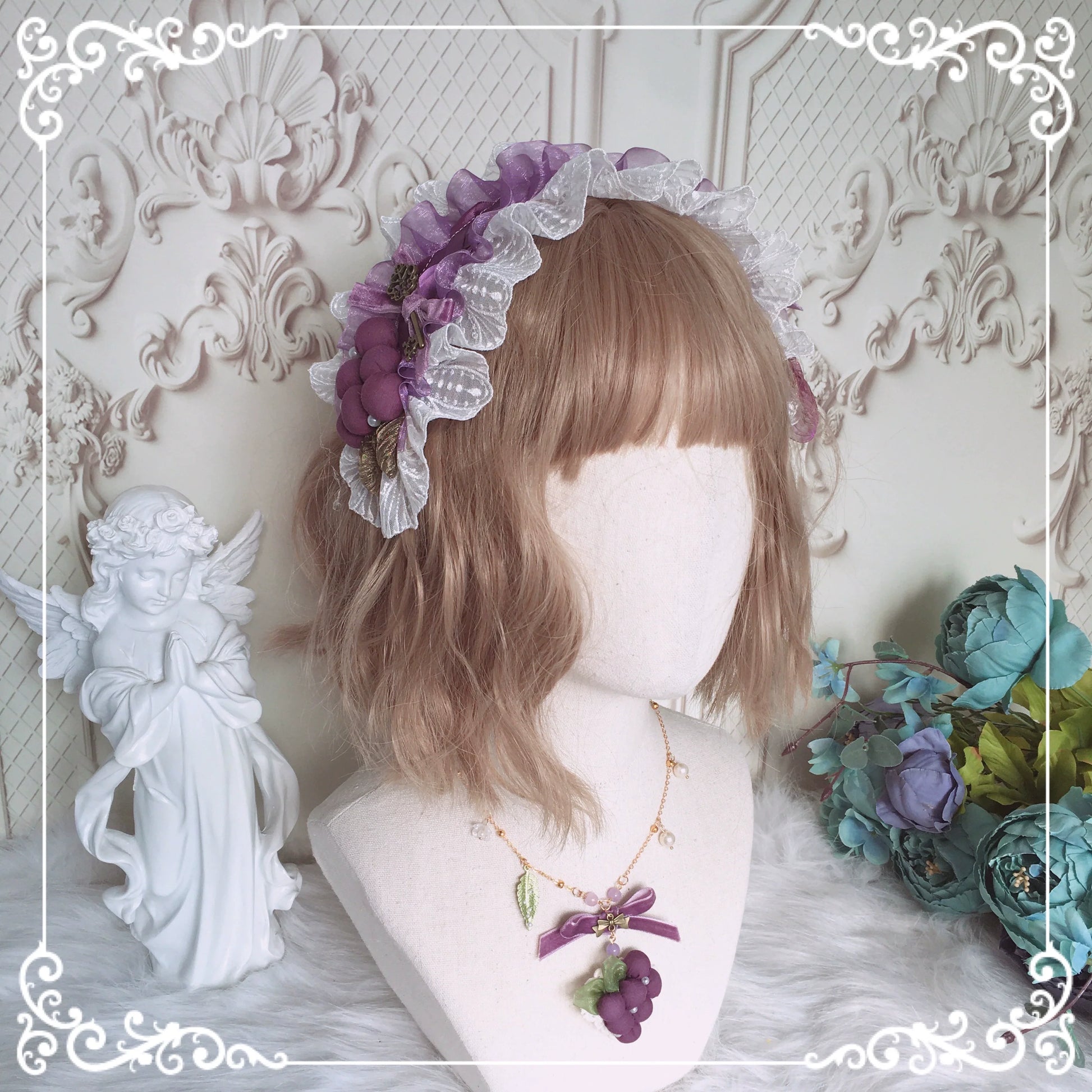 Chestnut Lolita - Louvre Vineyard Accessory Hairband Retro Lolita KC