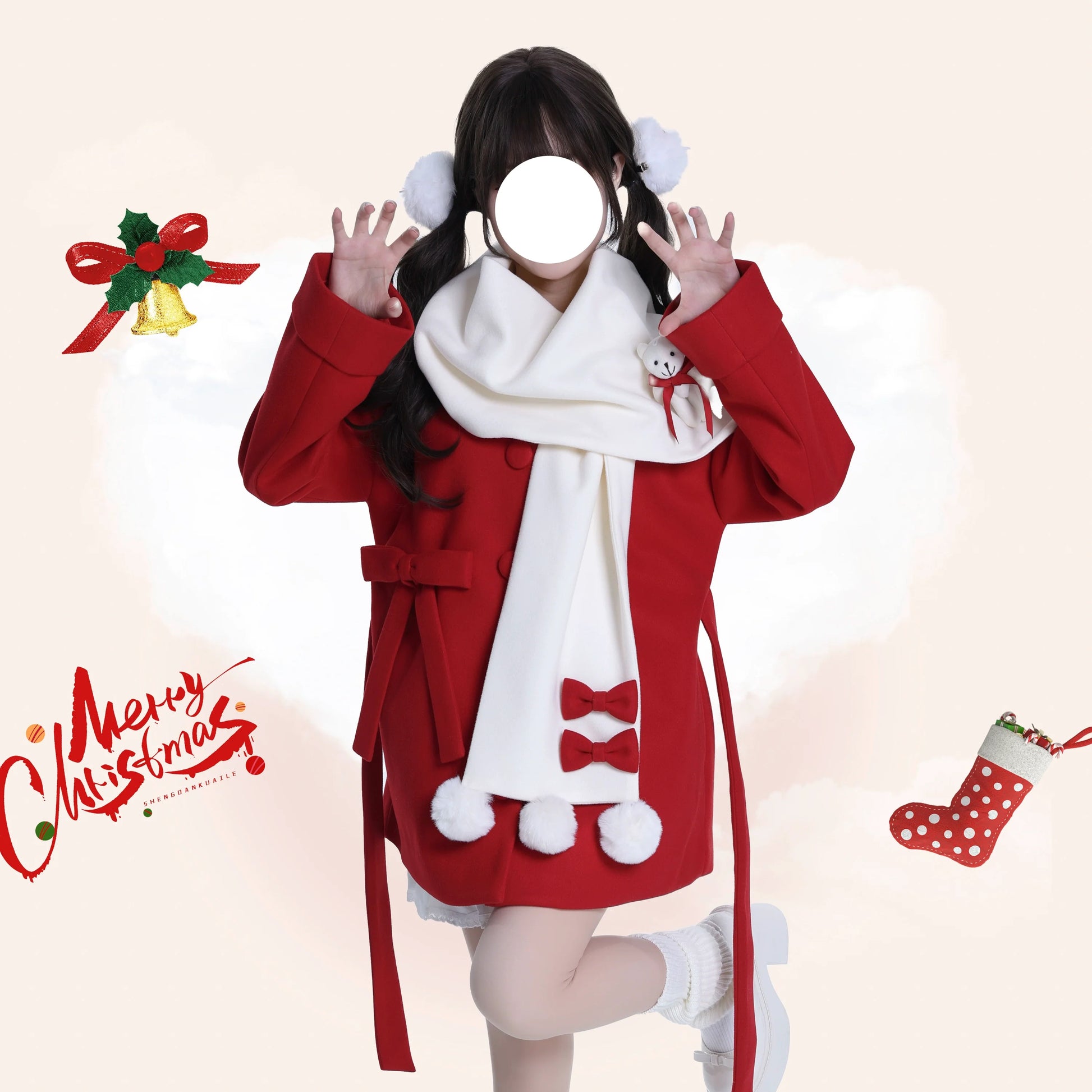 Platycodon House - Winter Sweet Lolita Coat Long Scarf Outerwear