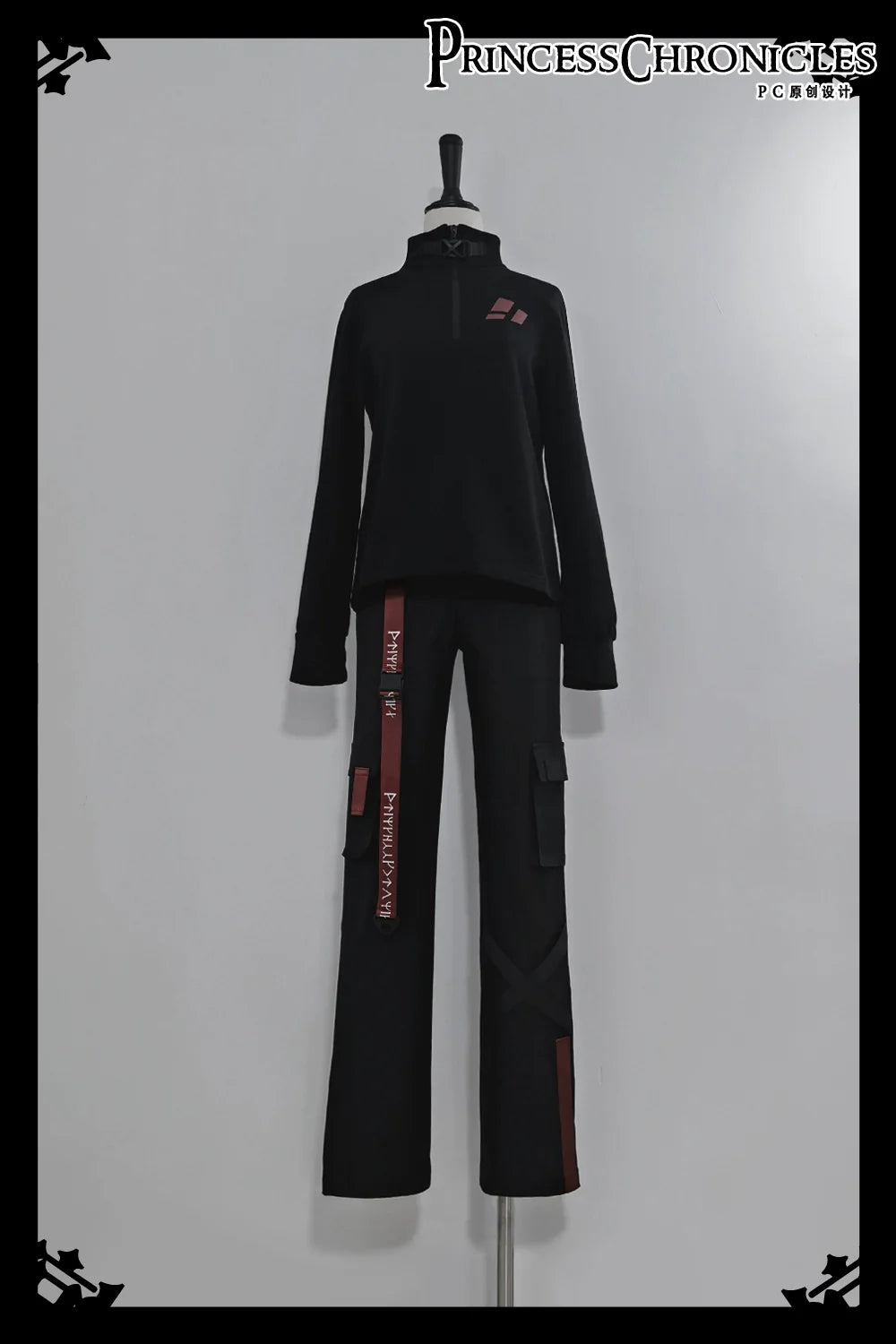 Princess Chronicles - Nameless Blade - Waste Soil Ouji Lolita Slim Black Pants