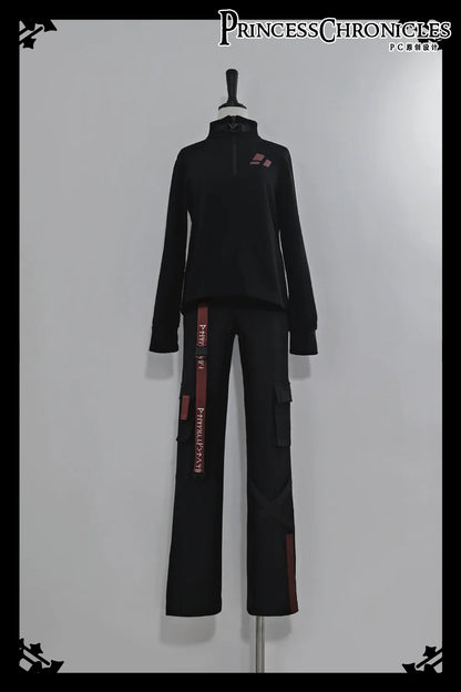 Princess Chronicles - Nameless Blade - Waste Soil Ouji Lolita Slim Black Pants