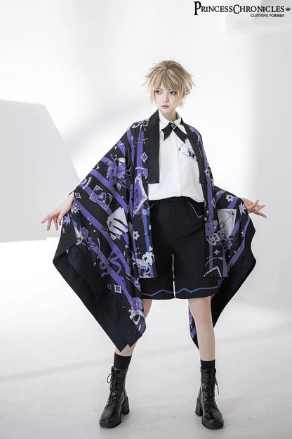 Princess Chronicles - Summer Sunscreen Loose Vintage Printed Haori Outerwear