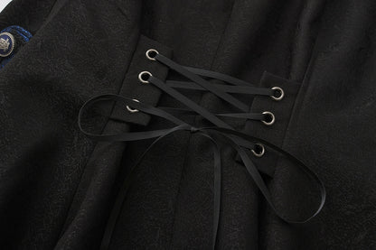 Immortal Thorn - Night of Swordsmanship - Ouji Lolita Long Coat Male Lolita Sleeveless Coat