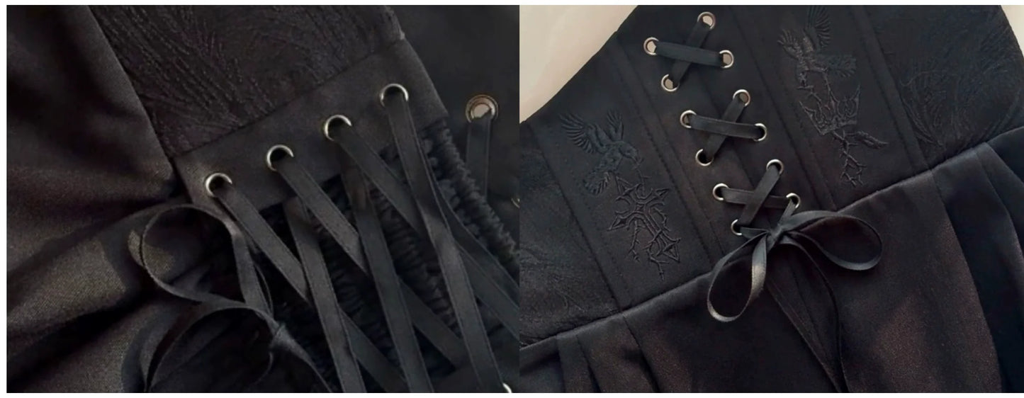 Silent Mars - Raven Crown - Gothic Lolita Suit Shirt Military Coat Skirt and Pants