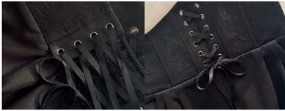 Silent Mars - Raven Crown - Gothic Lolita Suit Shirt Military Coat Skirt and Pants