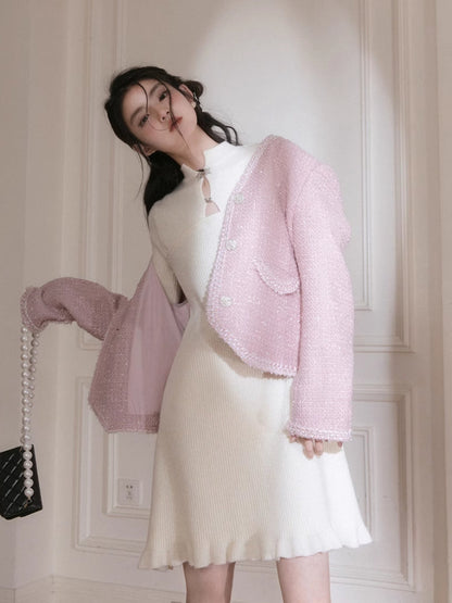 Chinese style wool dress【s0000005779】