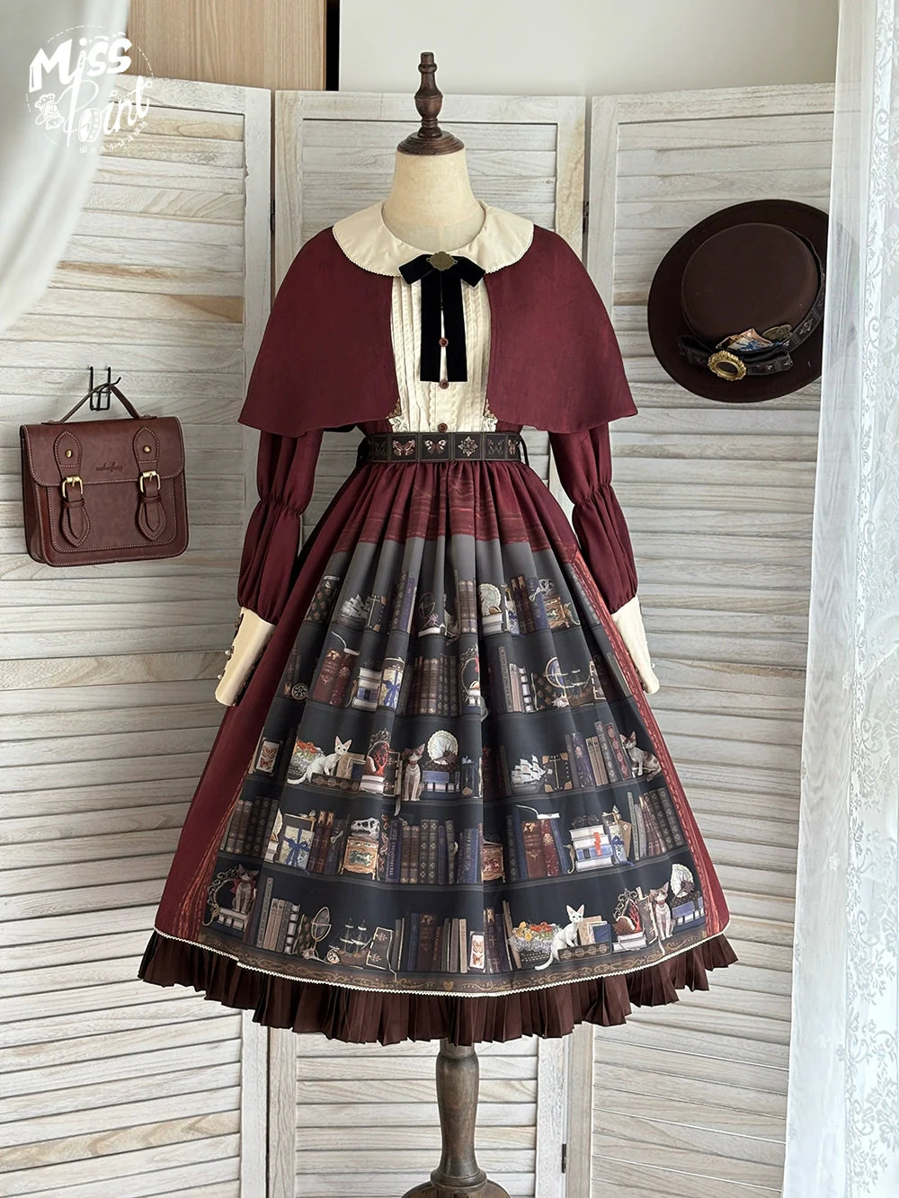 Miss Point - German Bookshelf - Classic Lolita OP Dress & Detachble Cape