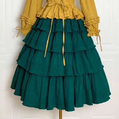 Boguta - Heidi Cotton Lolita Tiered SK Skirt
