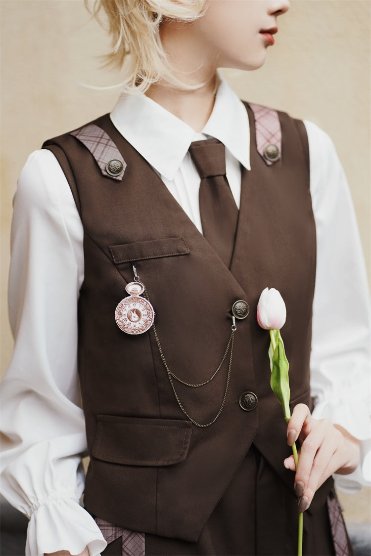 Letters from Unknown Star - Detective Rabbit Kiri - Ouji Lolita Outfits, Backpack Pants