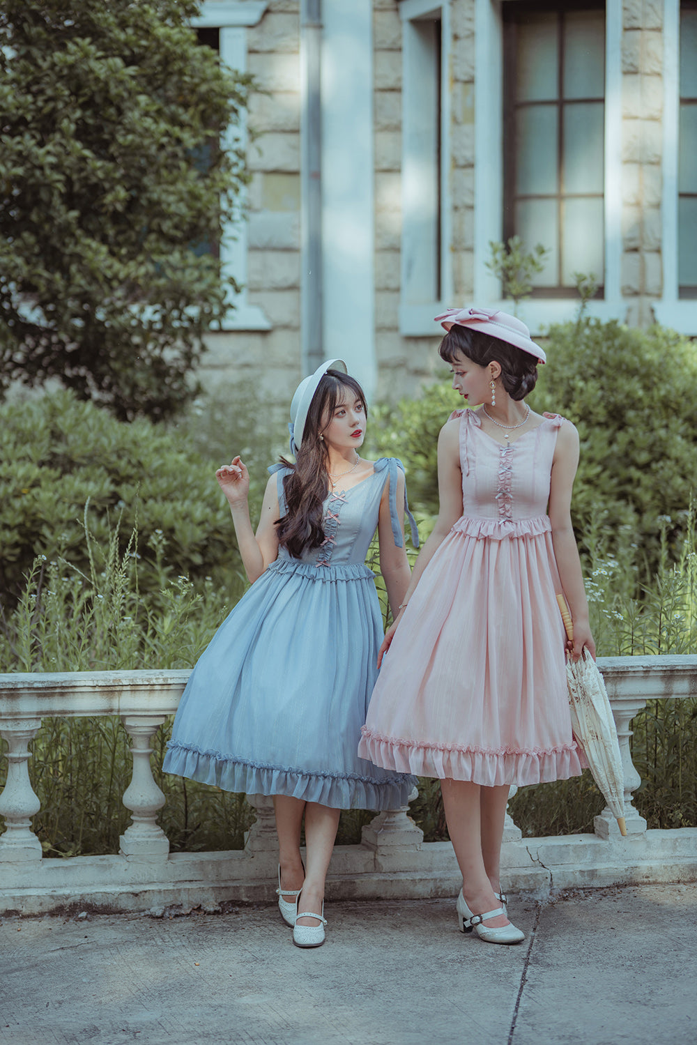 Miss point - Rhine Riverside - French Vintage Chiffon Lolita JSK