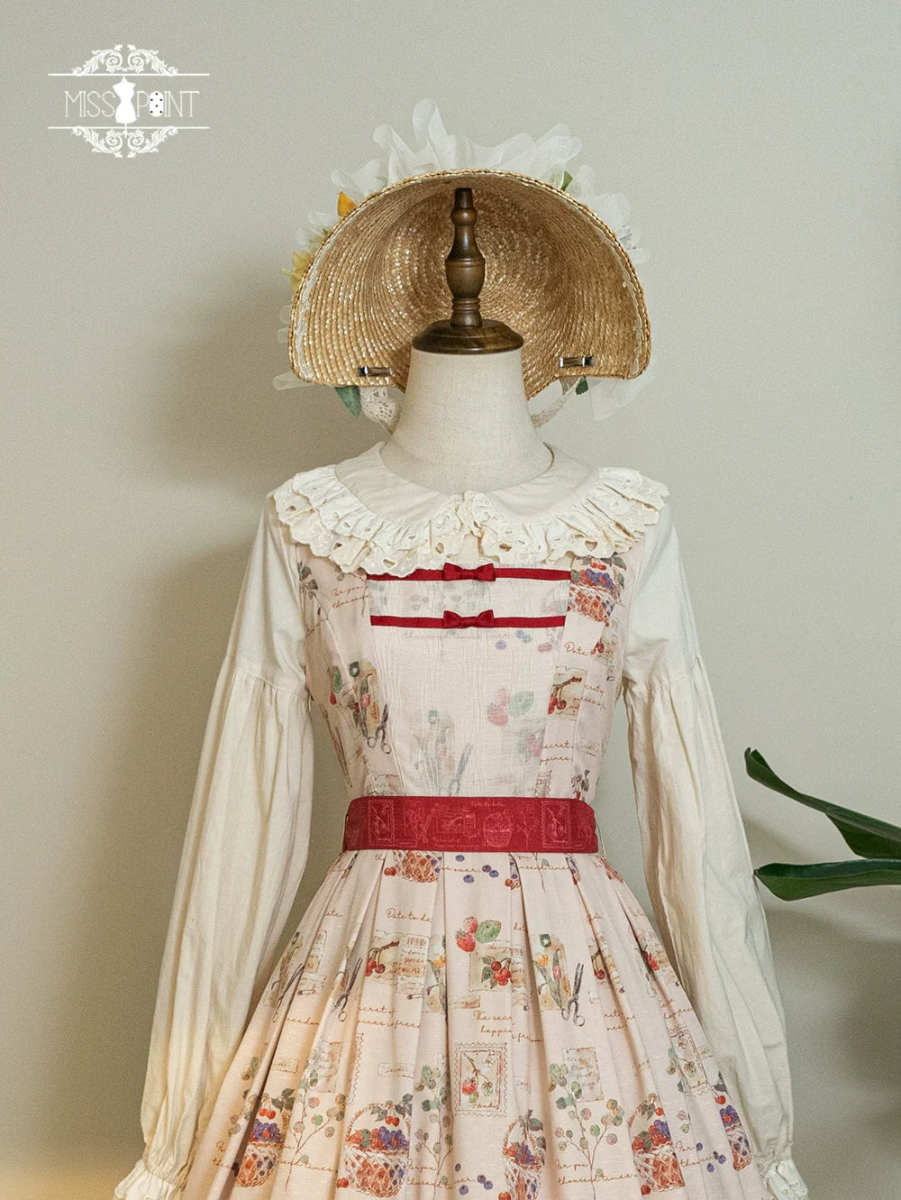 Miss Point - Forest Lolita Small Straw Hat Clip KC Accessory