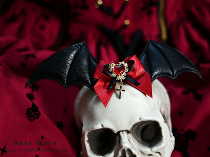 Rose Thorn - Multicolors Gothic Lolita Little Bat Brooch Hairpin
