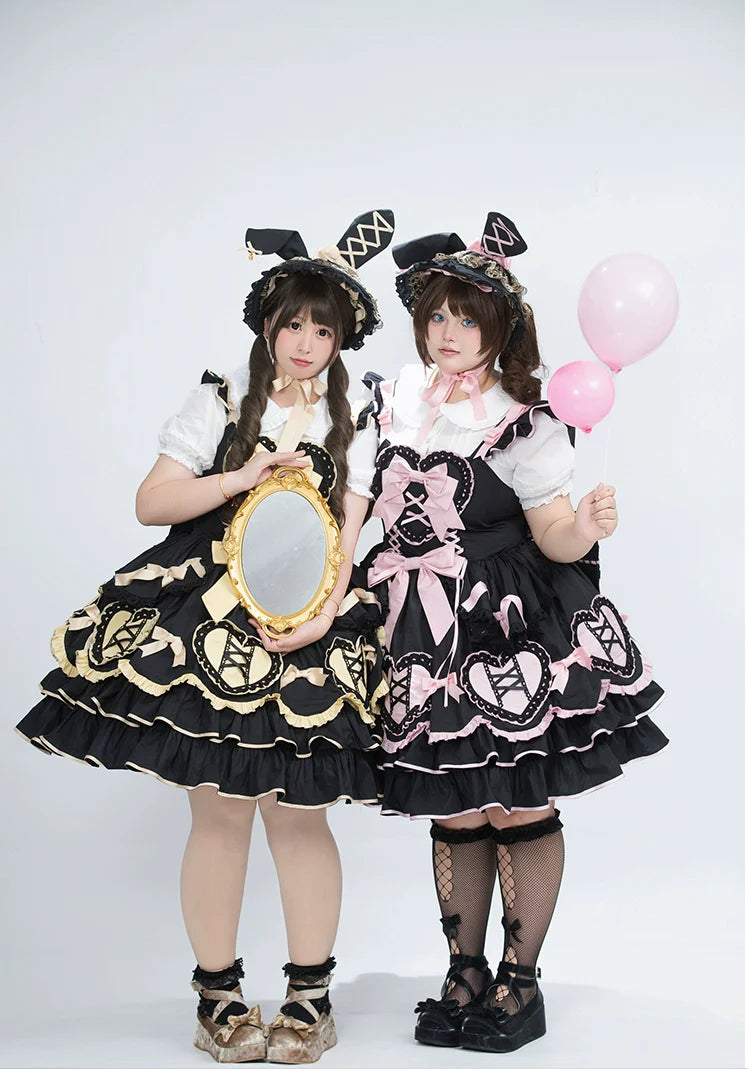 Chubby Cat Diary - Icing Sugar Gift Box - Plus Size Sweet Lolita JSK Dress Set