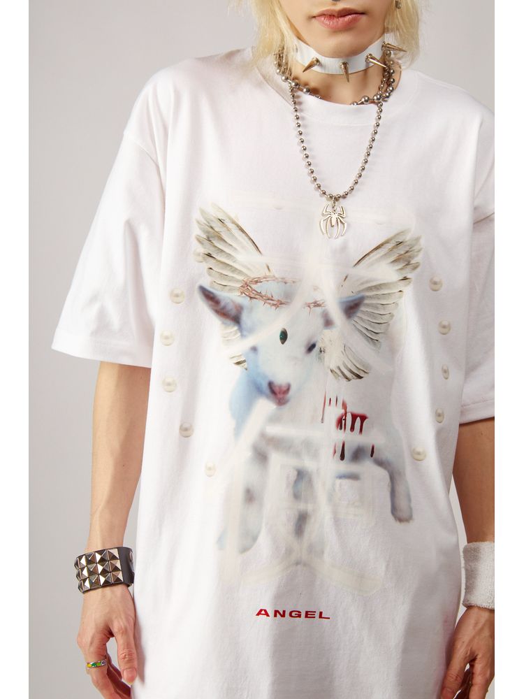 Angel and Devil loose T-shirt【s0000001845】