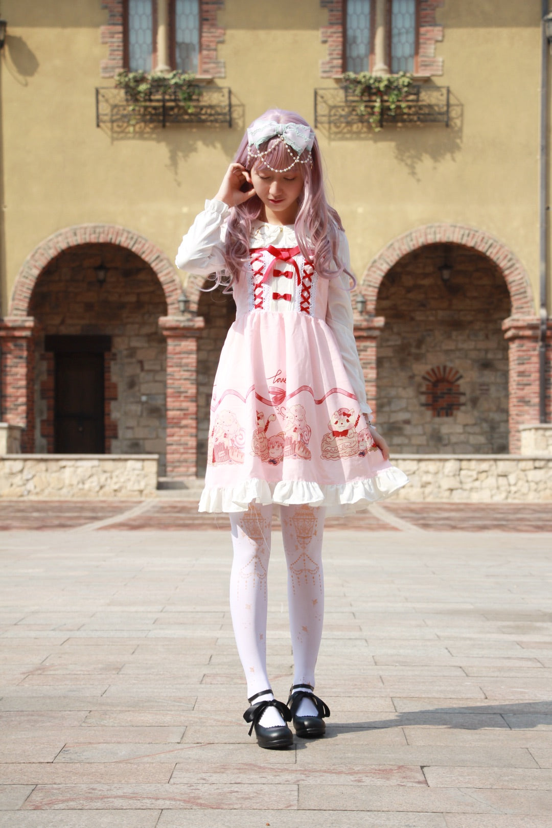 Sosic - Qing Mengnuo - Elegant Lolita Satin High Heel Handmade Shoes