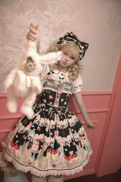 Dark Star Island - Honey Bunny Cake - Sweet Lolita JSK/OP/Strap SK/Shirt
