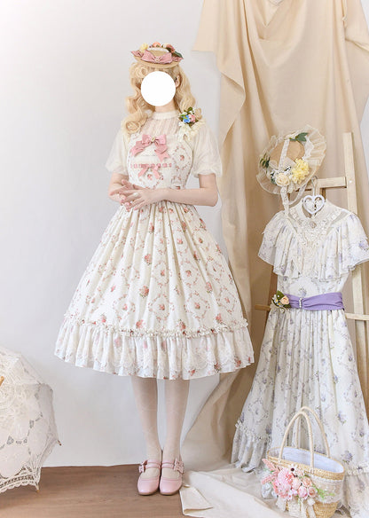 Miss Point - Customized Wood Rose 2.0 Elegant Vintage Jumper Dress