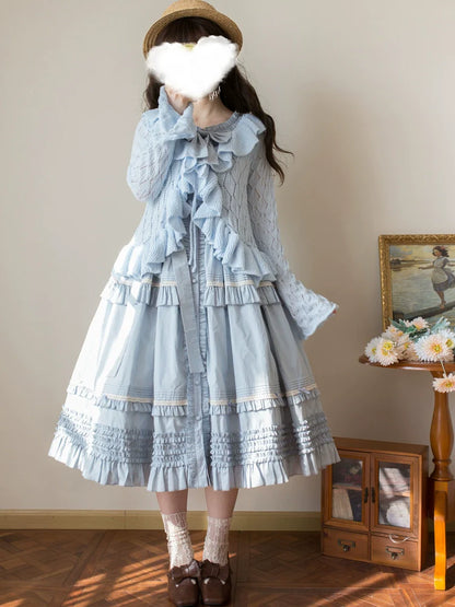 MIST - Sunset Bouquet - Elegant Lolita Cardigan, Flounce Hem