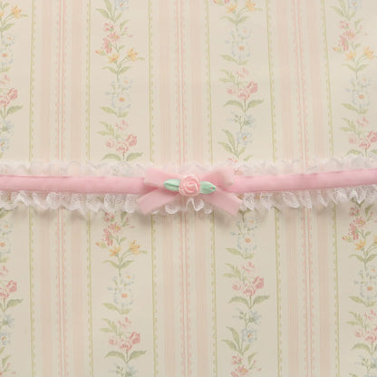 Creamy Bubbles - Sweet Lolita Choker Vintage Lace Rose Handmade Necklace