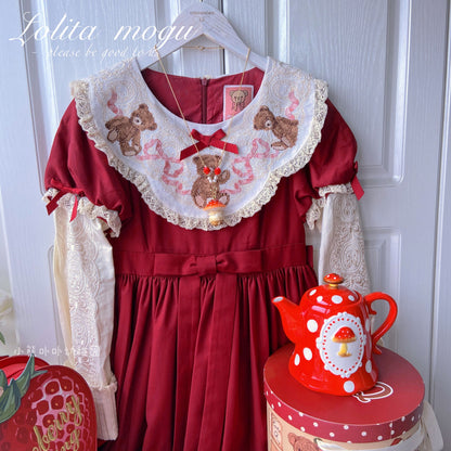 Bear Doll - Handcraft Kawaii Lolita Mushroom Necklace
