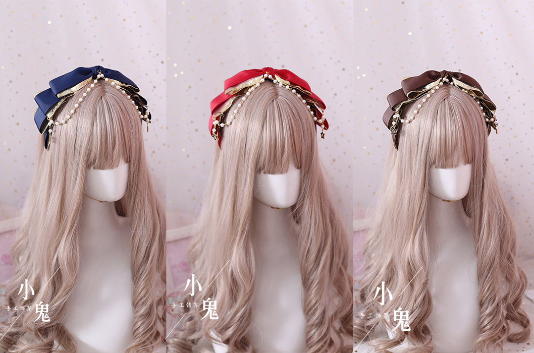Xiaogui - Gothic Accessories Lolita Bow KC Hairclip
