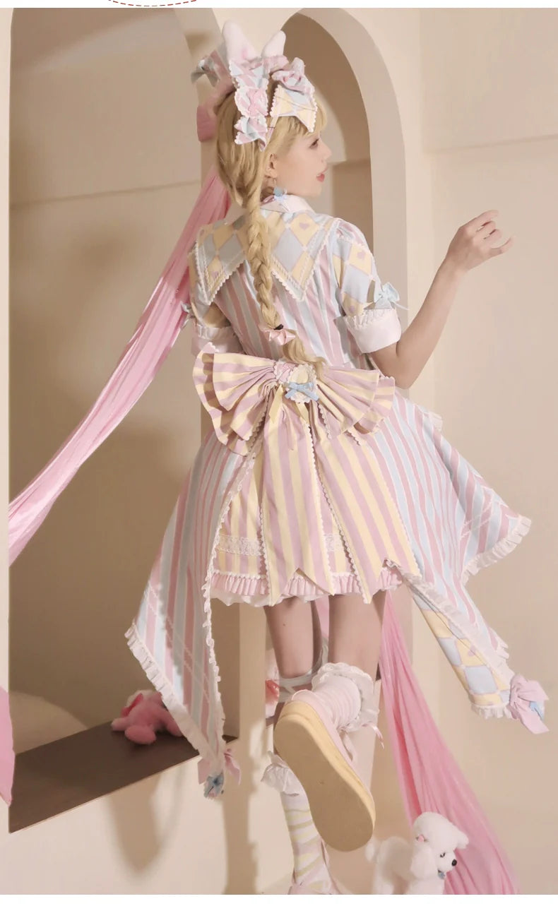 Sakurahime - Werid Theatre - Sweet Lolita Blackpink Stripe OP