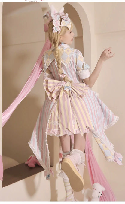 Sakurahime - Werid Theatre - Sweet Lolita Blackpink Stripe OP