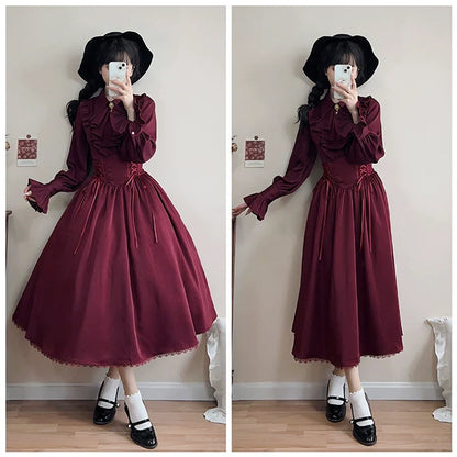 Forest Song - Astris - Classic Lolita SK Double-sided Wearing Fishbone Skirt