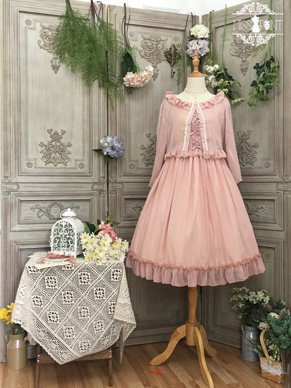 Miss point - Rhine Riverside - French Vintage Chiffon Lolita JSK