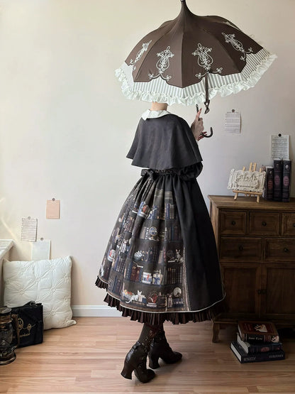 Miss Point - German Bookshelf - Classic Lolita OP Dress & Detachble Cape