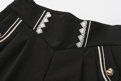 Immortal Thorn - Immortal Duke of Rabbit - Ouji Lolita Shorts With Heart-Shaped Detail