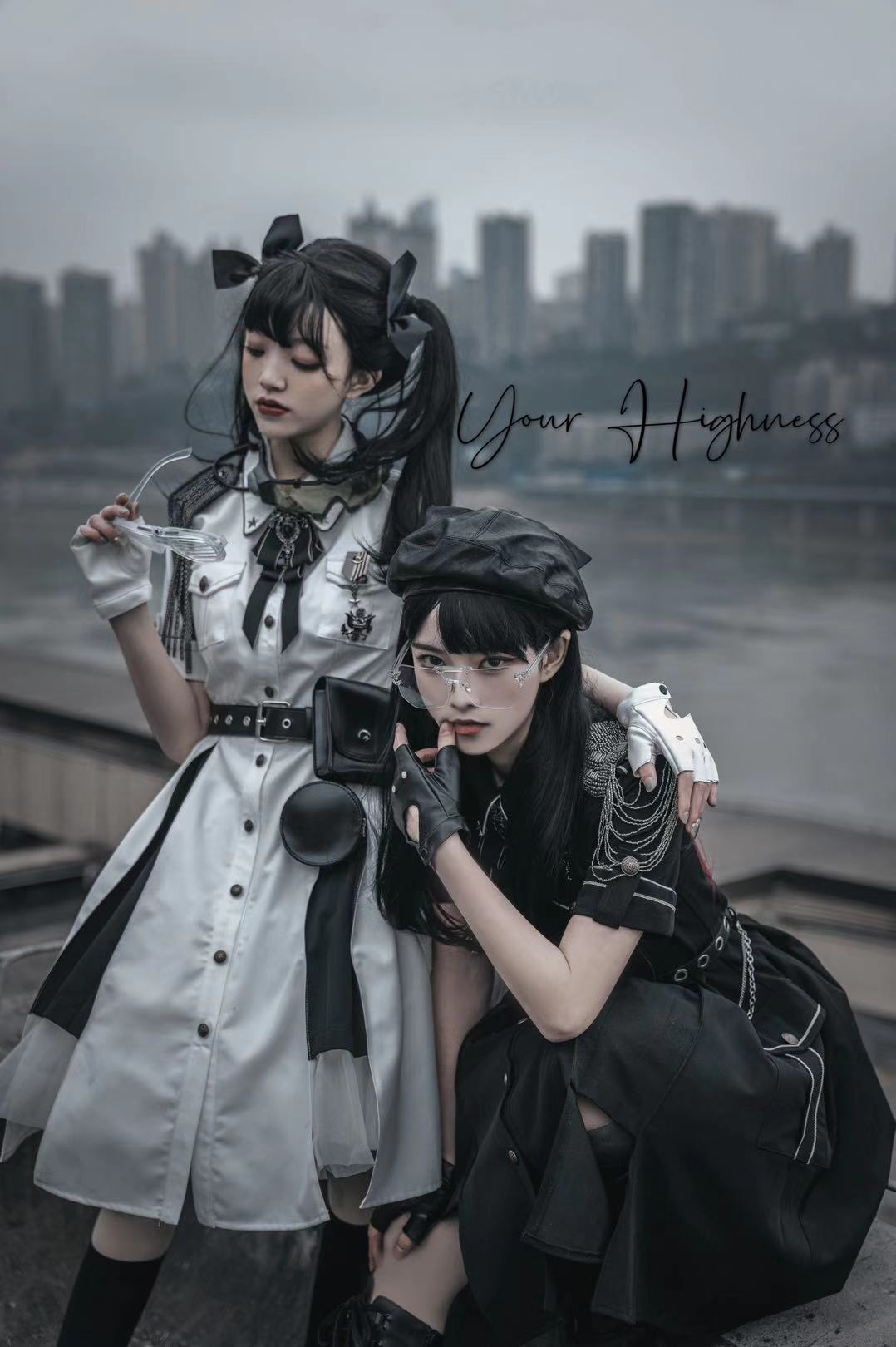 Your Highness - Evil Python 2.0 - Military Lolita Gothic OP Dress