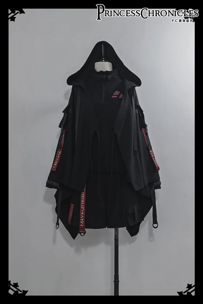 Princess Chronicles - Nameless Blade - Waste Soil Ouji Lolita Black Shorts and Leggings