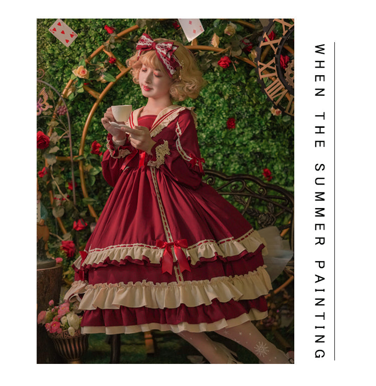 Eieyomi - Miss Betty - Vintage Princess Cotton Lolita OP Dress