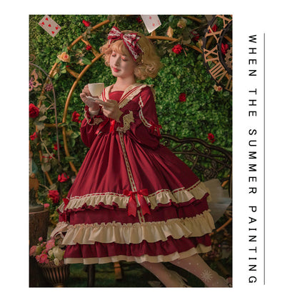 Eieyomi - Miss Betty - Vintage Princess Cotton Lolita OP Dress