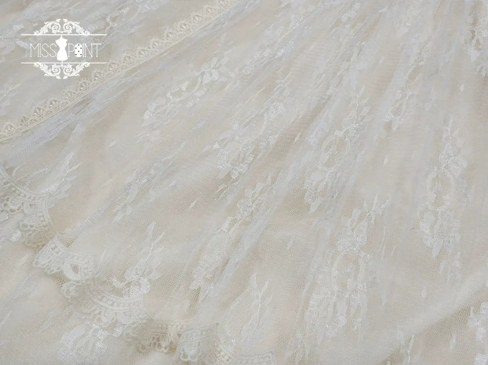 Miss Point - Dawn Girl - Reto Elegant lolita OP Dress Lace Long Sleeve