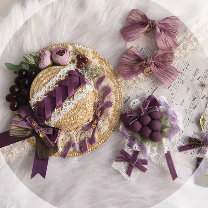 Chestnut Lolita - Louvre Vineyard Accessory Hairband Retro Lolita KC