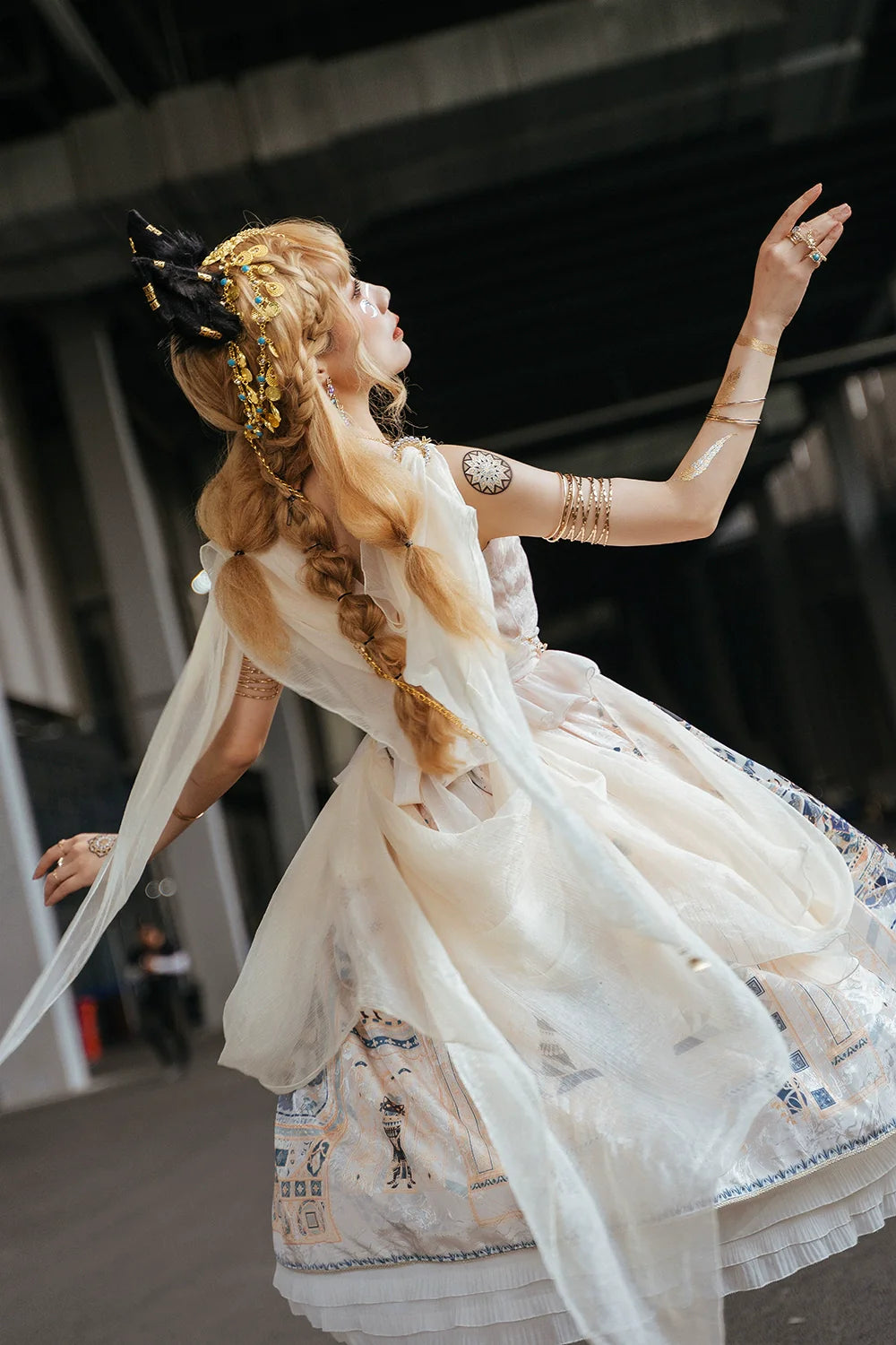 Miss Point - Dusk Best - Egyptian Lolita Dress Set Gorgeous JSK